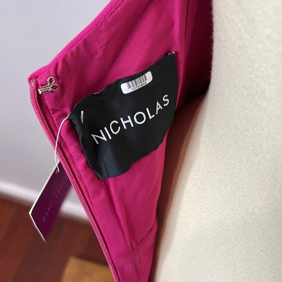 Nicholas Crepe‎ Quilted Bra Dress in Fuschia - Picture 9 of 10